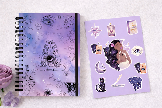 Cuaderno espiritual A5 + Stickers